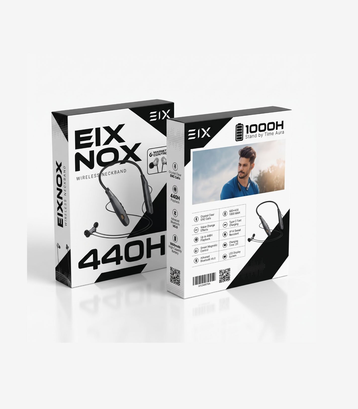 Eix-N3 EIX NOX Wireless Neckband – 440H Playback - Image 1